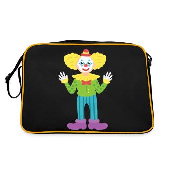 Clown - Retro Bag - black/gold - Back