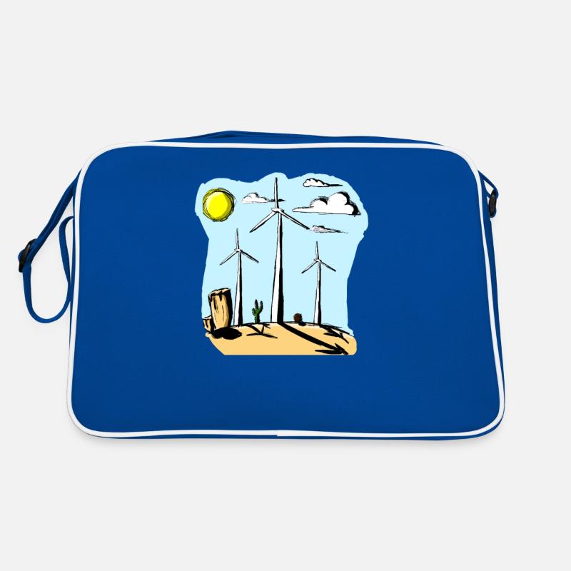 windräder Retro Tasche