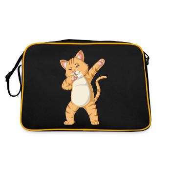 chat dabbing - Sac Retro - noir/or - Dos