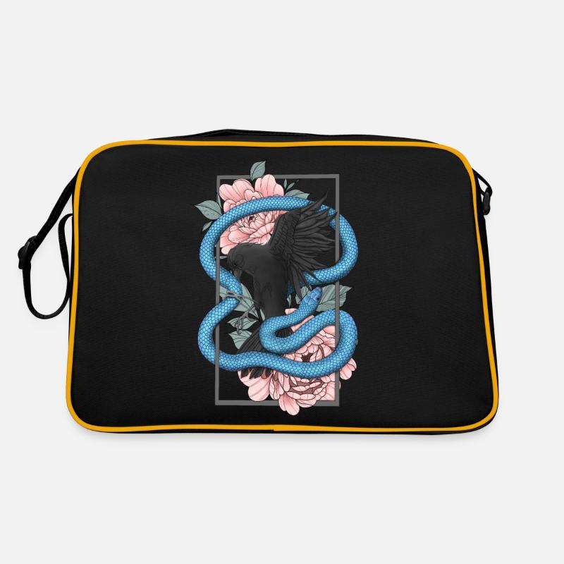 Raven + Snake Retro Bag