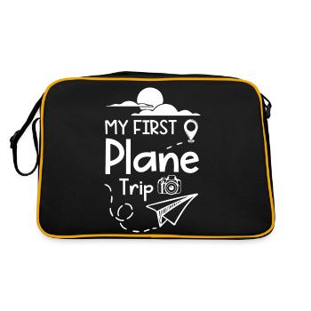 My First Plane Trip - Retro Bag - black/gold - Back