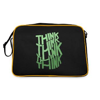 THINKGREEN - Retro Tasche - Schwarz/Gold - Hinten