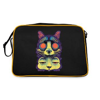 Chat Perché 005 - Sac Retro - noir/or - Dos
