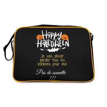 Halloween bonbons - Sac Retro - noir/or - Dos