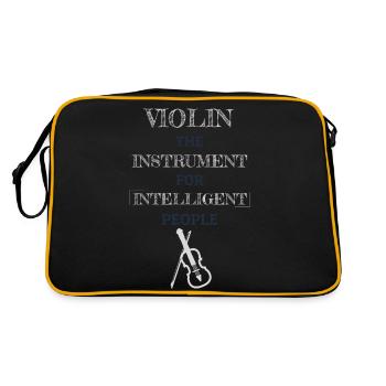 Violin Instrument For Intelligent People Gray - Retro Tasche - Schwarz/Gold - Hinten