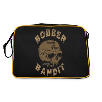 Bobber Bandit Gold - Retro Tasche - Schwarz/Gold - Hinten