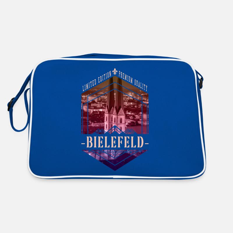 Bielefeld Germany City Skyline Home Love Retro Bag