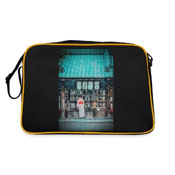 Vintage Fushimi Inari Taisha Kyoto Japan Painting - Sac Retro - noir/or - Dos