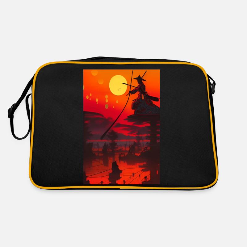 Samurai 1 - Retro Tasche - Schwarz/Gold