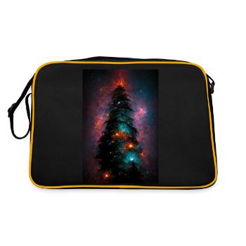 Christmas Tree in the Stars - Retro Bag - black/gold - Back
