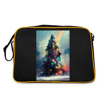 Arbre de Noël vibrant - Sac Retro - noir/or - Dos
