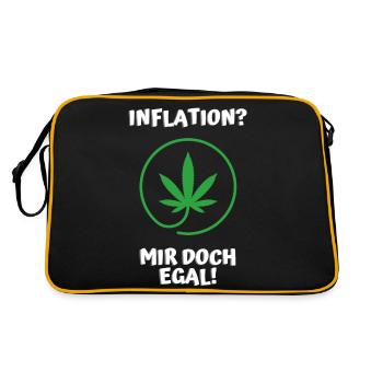 Inflation? Je m’en fous - Sac Retro - noir/or - Dos