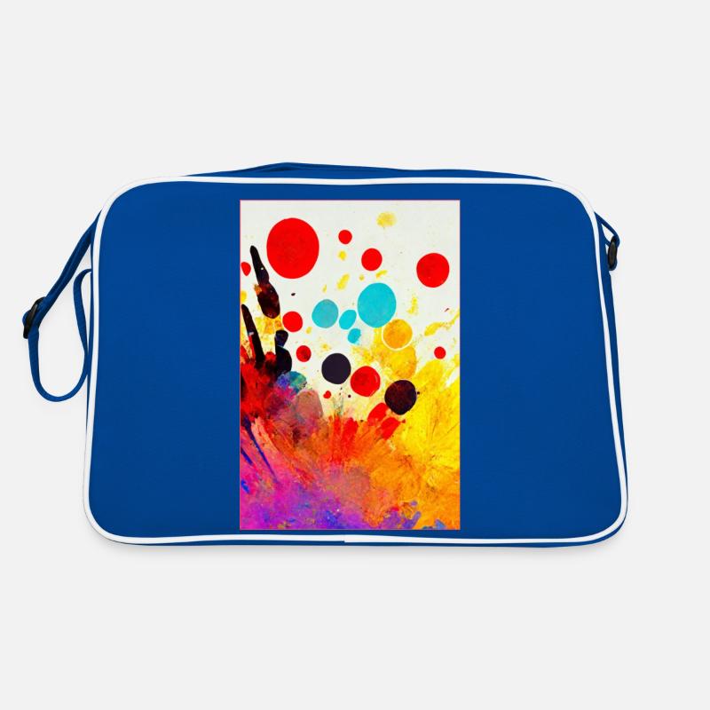 Abstract bright colour bold Retro Tasche