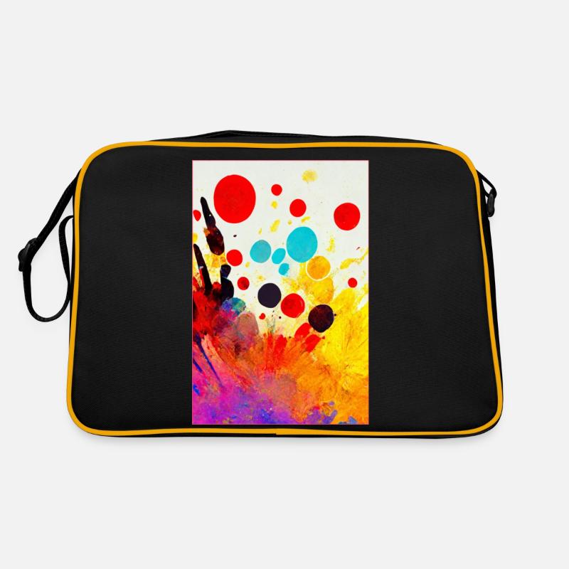 Abstract bright colour bold Retro Tasche