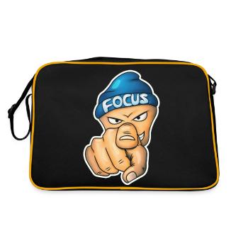 Show your focus - Retro Bag - black/gold - Back