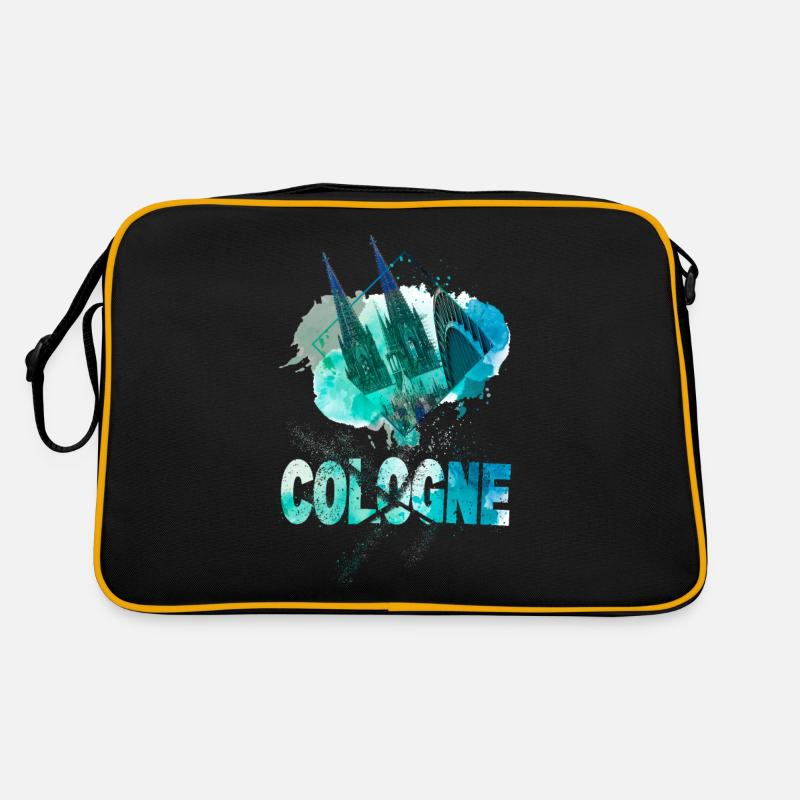 Cologne Cologne Cathedral Germany City Skyline Splash Retro Bag