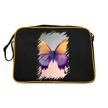 Melting butterfly - Retro Bag - black/gold - Back