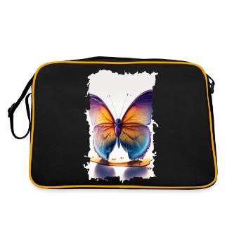 Fondant Butterfly - Retro Bag - black/gold - Back