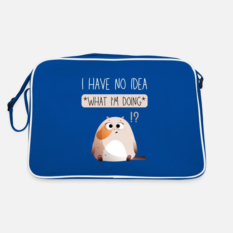 I Have No Idea What I'm Doing. Black Version. Retro Bag