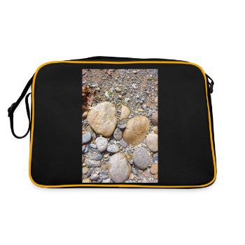galets de plage - Sac Retro - noir/or - Dos