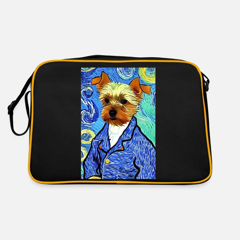 Yorkshire Terrier Van Gogh Style | Terrier lovers Retro Bag