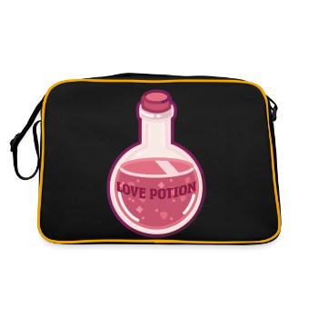 LOVE POTION - Retro Bag - black/gold - Back