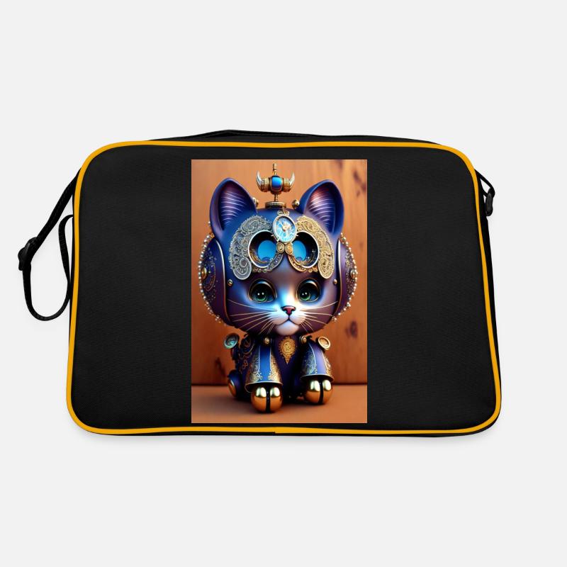 Mignon Clockwork Baby Cat Android Sac Retro