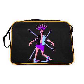 Miss Keupon - Retro Bag - black/gold - Back