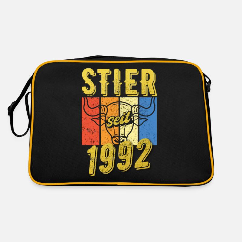 Stier 1992 Geburtstag Sternzeichen Geschenkidee Retro Tasche
