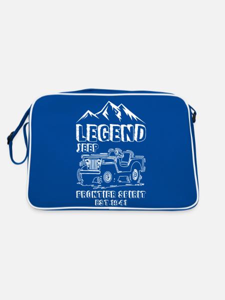 Légende Jeeps Frontier Spirit 1941 - Sac Retro - bleu/blanc - Dos