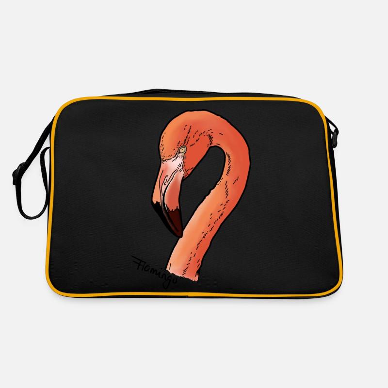 Flamingo - Kopf Retro Tasche