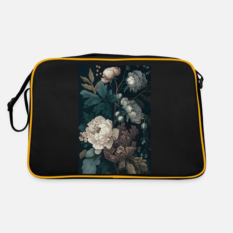 Blumen Gemälde 1 Retro Tasche