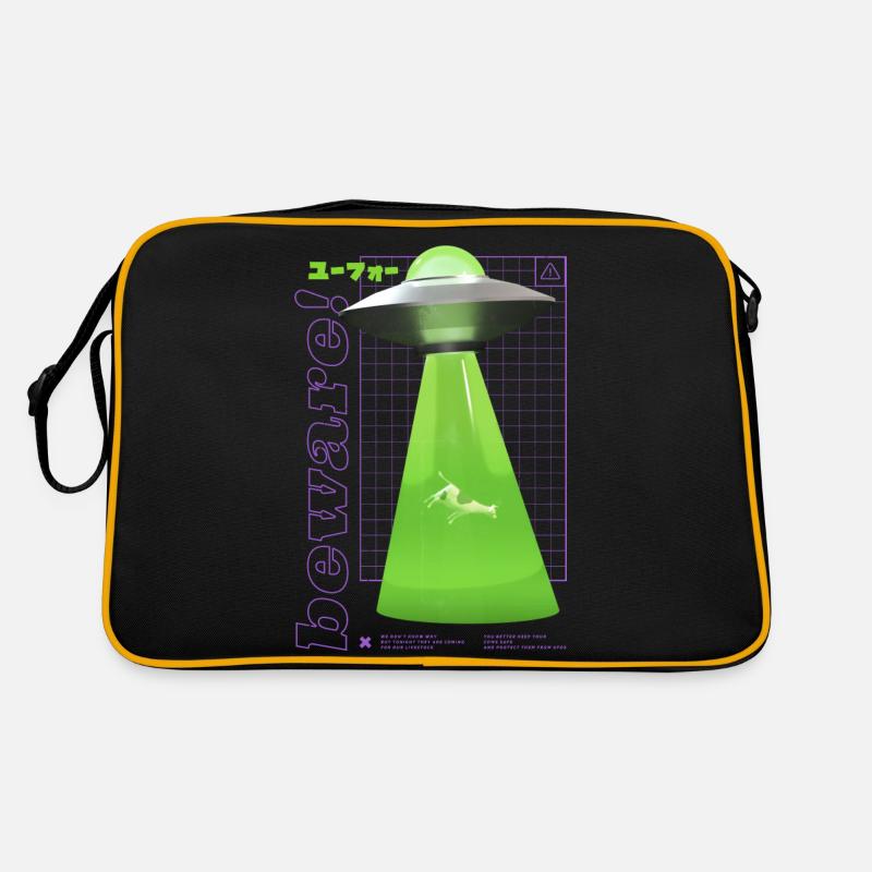 Alien spacecraft Retro Bag