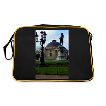 Le roi devant l’Église allemande - Sac Retro - noir/or - Dos