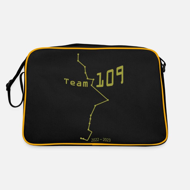 Team 109 design 01 - Sac Retro - noir/or