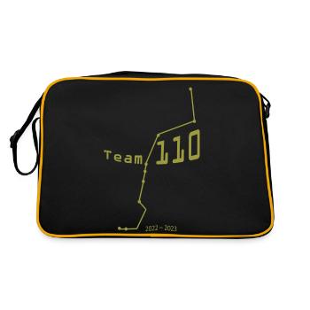 Team 110 design 01 - Sac Retro - noir/or - Dos