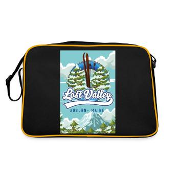 Auburn Maine Lost valley ski voyage impression - Sac Retro - noir/or - Dos