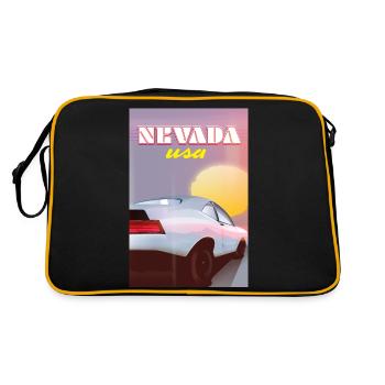 Nevada USA classic car - Retro Bag - black/gold - Back