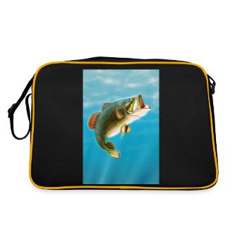 Carpe Koï - Sac Retro - noir/or - Dos