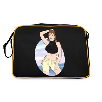 Summer days - Retro Bag - black/gold - Back