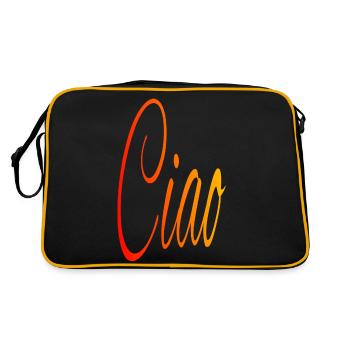 Ciao, rouge - orange - jaune - Sac Retro - noir/or - Dos