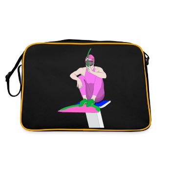 Fin swimming - Retro Bag - black/gold - Back