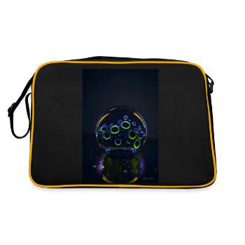 Bubbles in a bubble neon 1 - Retro Bag - black/gold - Back