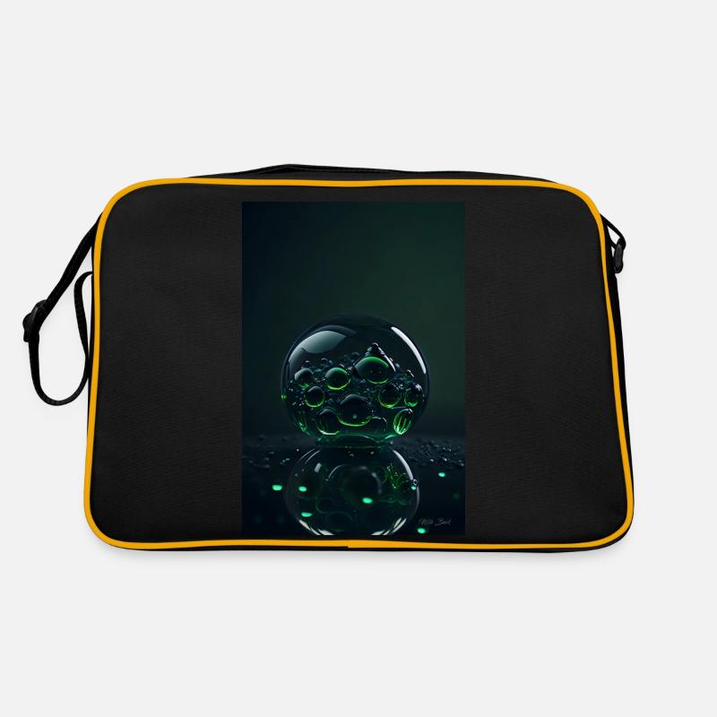 Bulles dans une bulle verte 1 Sac Retro