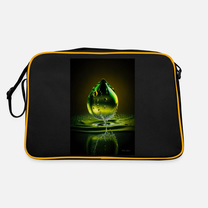 Gouttes vertes 3 Sac Retro