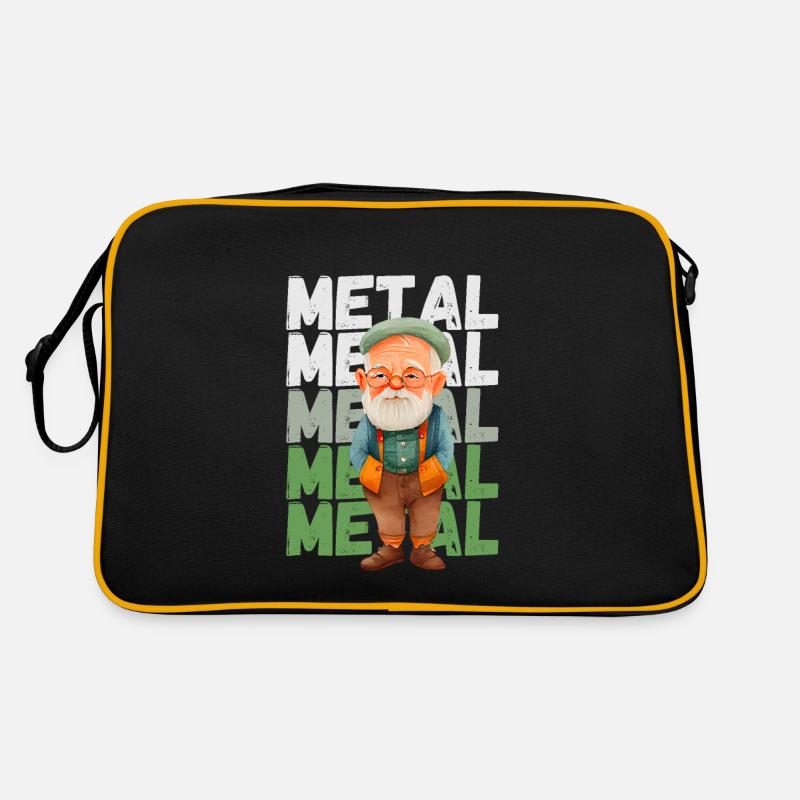 Alter Mann immer noch Metal Retro Tasche