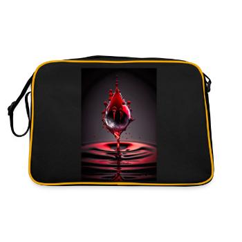 Gouttes rouges 2 - Sac Retro - noir/or - Dos