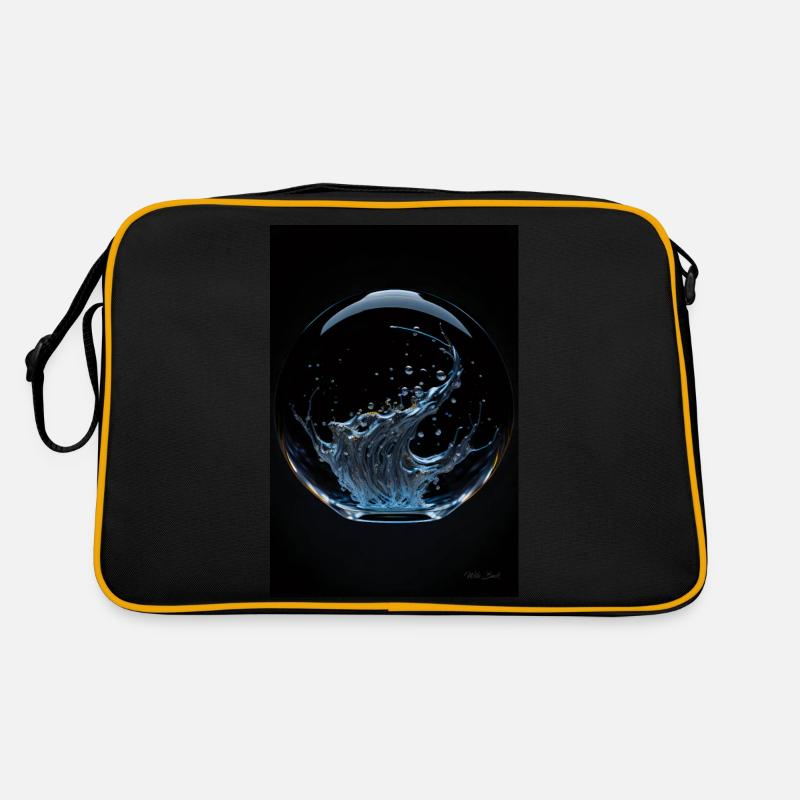 Kaos in a bubble chrome 3 - Retro Bag - black/gold