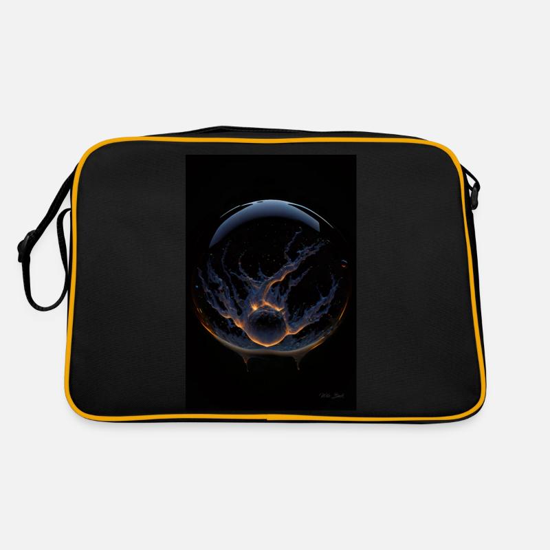Kaos in a bubble fire 4 - Retro Bag - black/gold