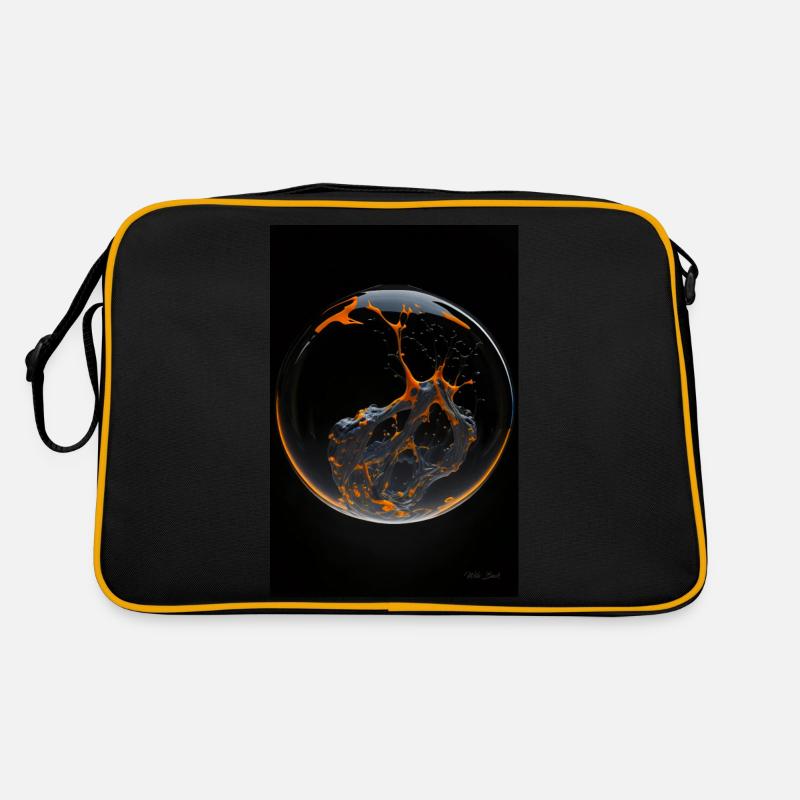 Kaos dans une bulle orange 4 Sac Retro